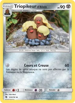 Carte Pokémon Triopikeur d’Alola