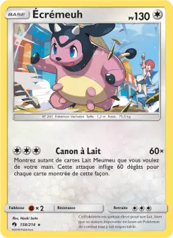Photo carte Pokemon Écrémeuh Tonnerre Perdu 158/214