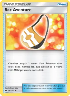 Carte Pokémon Sac Aventure