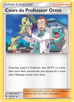 Carte Pokémon Cours du Professeur Orme