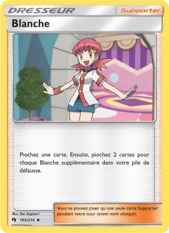 Carte Pokémon Blanche