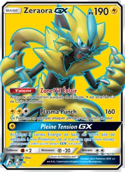 Carte Pokémon Zeraora GX
