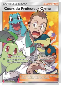 Photo carte Pokemon Cours du Professeur Orme Tonnerre Perdu 213/214