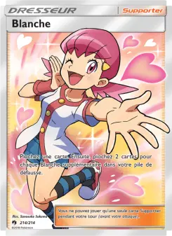Photo carte Pokemon Blanche Tonnerre Perdu 214/214