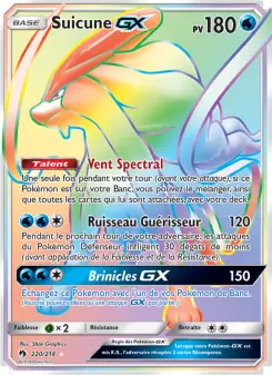 Carte Pokémon Suicune GX