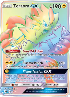 Carte Pokémon Zeraora GX