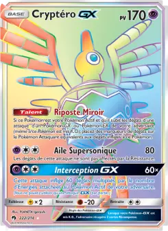Carte Pokémon Cryptéro GX