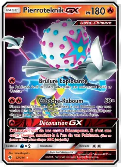 Carte Pokémon Pierroteknik GX