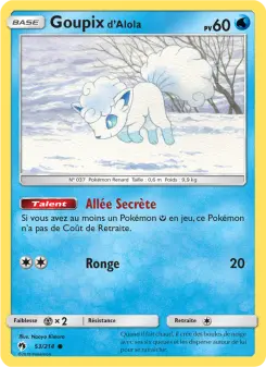 Carte Pokémon Goupix d’Alola