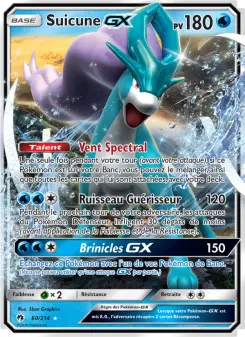 Carte Pokémon Suicune GX