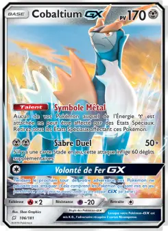 Carte Pokémon Cobaltium GX