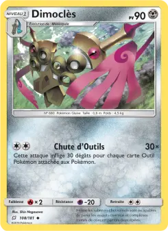 Photo carte Pokemon Dimoclès Duo de Choc 108/181