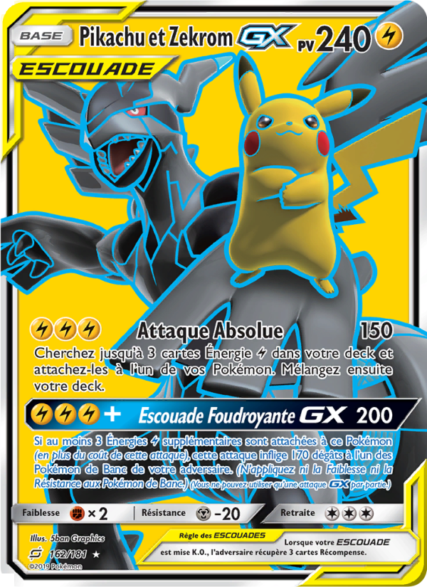 Pikachu et Zekrom GX