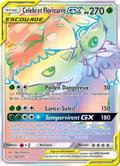 Carte Pokémon Celebi et Florizarre GX
