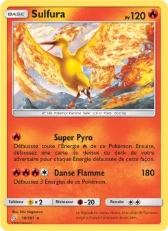 Photo carte Pokemon Sulfura Duo de Choc 19/181