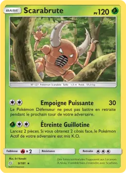 Photo carte Pokemon Scarabrute Duo de Choc 9/181