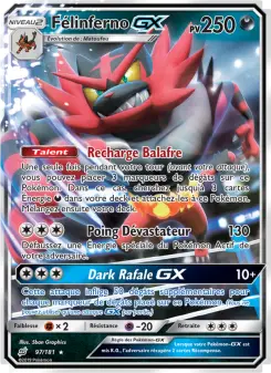 Carte Pokémon Félinferno GX