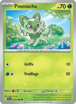 Photo carte Pokemon Poussacha Écarlate et Violet 13/198