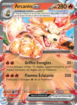 Photo carte Pokemon Arcanin-ex Écarlate et Violet 32/198