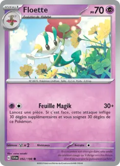 Photo carte Pokemon Floette Écarlate et Violet 92/198