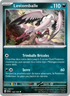 Photo carte Pokemon Lestombaile Écarlate et Violet 138/198