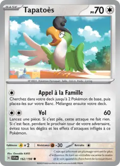 Photo carte Pokemon Tapatoès Écarlate et Violet 162/198