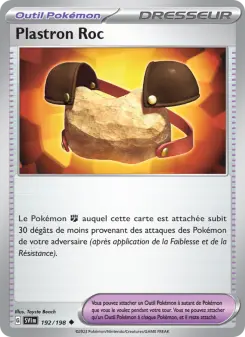 Photo carte Pokemon Plastron Roc Écarlate et Violet 192/198
