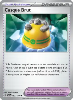Carte Pokémon Casque Brut