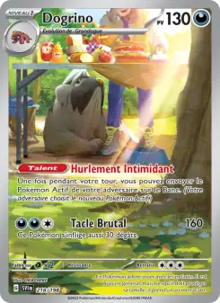Photo carte Pokemon Dogrino Écarlate et Violet 218/198