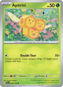 Photo carte Pokemon Apitrini Évolutions à Paldea 8/193