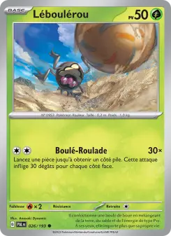 Photo carte Pokemon Léboulérou Évolutions à Paldea 26/193
