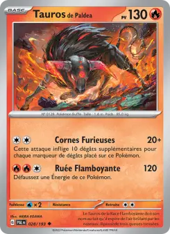 Carte Pokémon Tauros de Paldea
