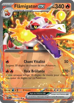 Carte Pokémon Flâmigator-ex