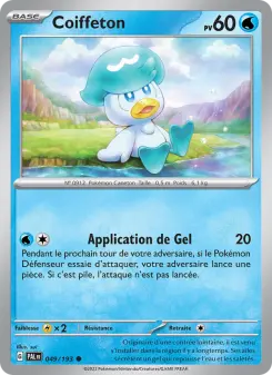Photo carte Pokemon Coiffeton Évolutions à Paldea 49/193