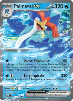 Photo carte Pokemon Palmaval-ex Évolutions à Paldea 52/193