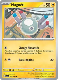 Photo carte Pokemon Magnéti Évolutions à Paldea 65/193