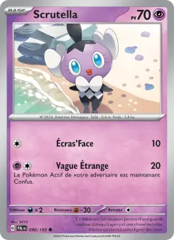 Photo carte Pokemon Scrutella Évolutions à Paldea 90/193
