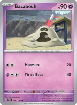 Photo carte Pokemon Bacabouh Évolutions à Paldea 95/193