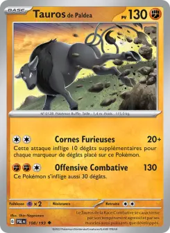 Carte Pokémon Tauros de Paldea