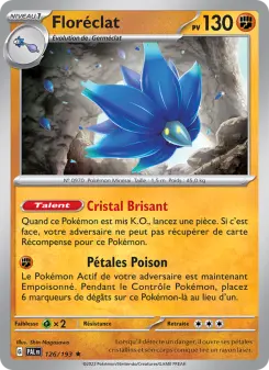 Photo carte Pokemon Floréclat Évolutions à Paldea 126/193