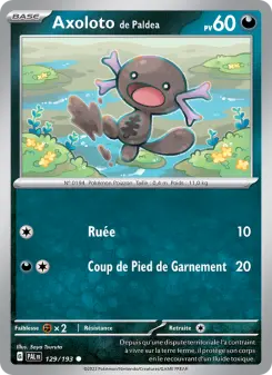 Photo carte Pokemon Axoloto de Paldea Évolutions à Paldea 129/193