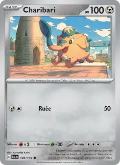Photo carte Pokemon Charibari Évolutions à Paldea 149/193