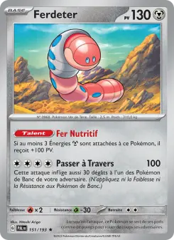 Carte Pokémon Ferdeter
