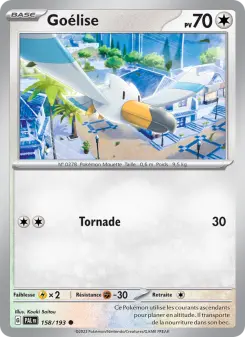 Photo carte Pokemon Goélise Évolutions à Paldea 158/193