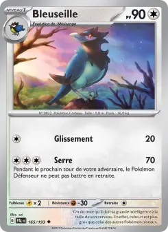 Photo carte Pokemon Bleuseille Évolutions à Paldea 165/193