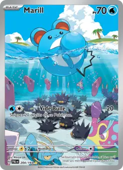 Photo carte Pokemon Marill Évolutions à Paldea 204/193