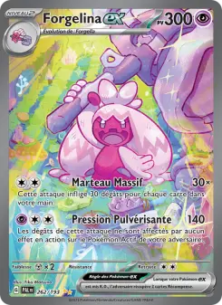Photo carte Pokemon Forgelina-ex Évolutions à Paldea 262/193