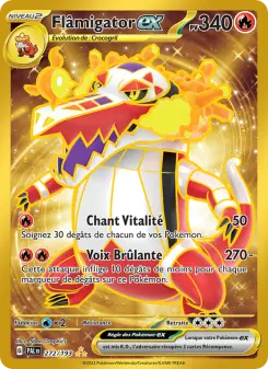 Carte Pokémon Flâmigator-ex