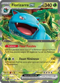 Carte Pokémon Florizarre-ex