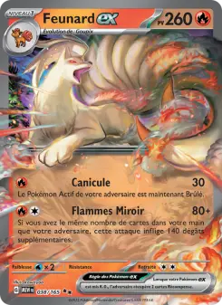 Carte Pokémon Feunard-ex